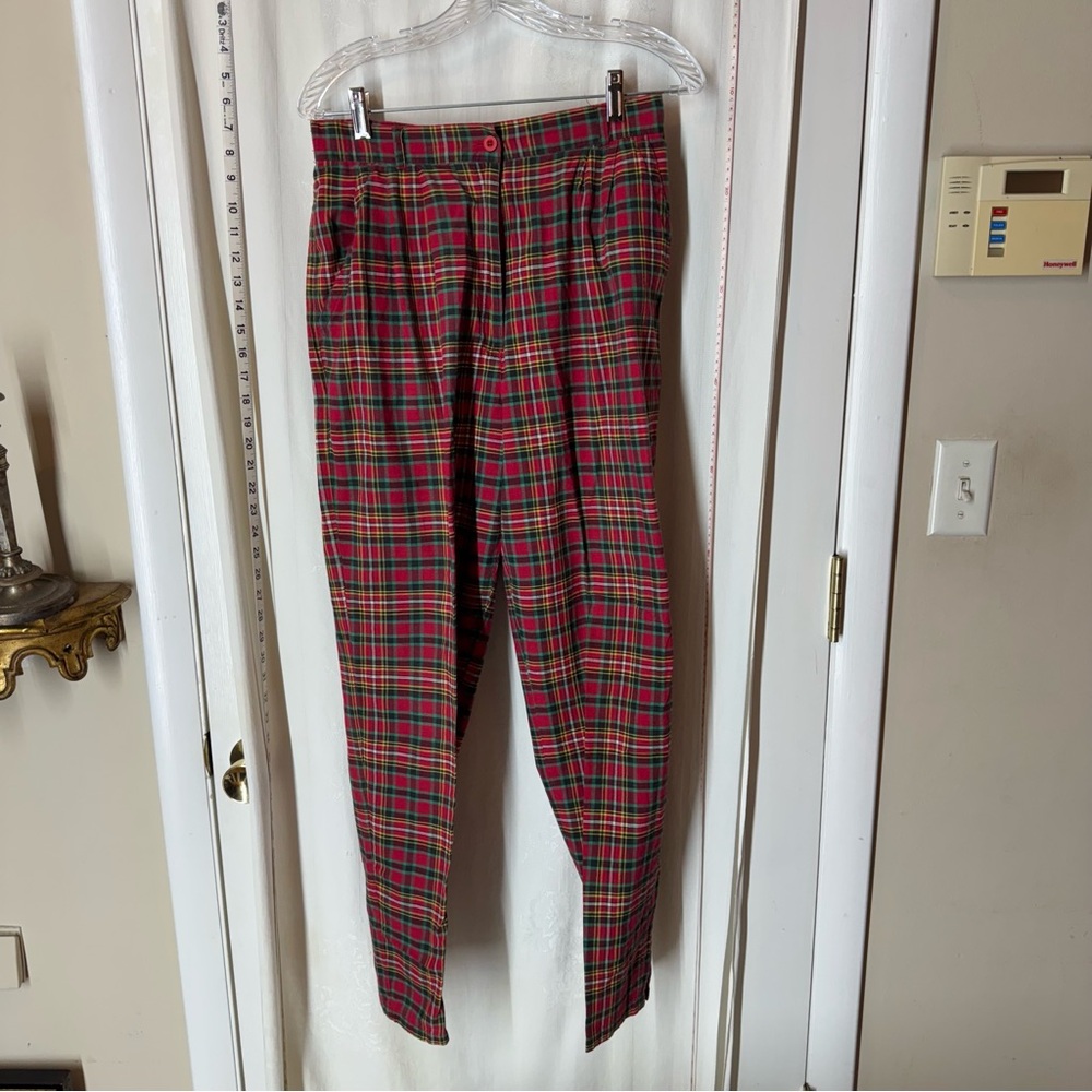 Vintage Women's Madras Plaid Lacoste Pants